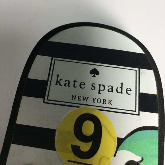 kate spade.  white and black platform sandals, - Picture 5 of 7